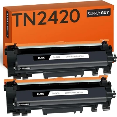 Immagine di Supply Guy 2 cartucce compatibile con Brother TN 2420 per HL L2310D L2350DW L2370DN L2375DW DCP L2510D L2530DW L2550DN MFC L2710DN L2710DW L2730DW L2750DW