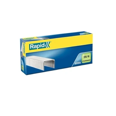 Immagine di Rapid 24861800 Confezione 5000 Graffe a Filo, 26/6, Blu