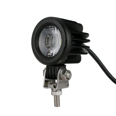 Immagine di TECH WLC22 Faro di profondità al supporto cuscinetto LED nero trasparente rotondo 12, 24, 32V per luce da lavoro (LED)