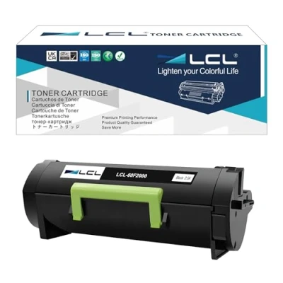 Immagine di LCL Cartucce di Toner Compatibile 60F200E 602E 2.5K (1 Nero) Sostituzione per Lexmark MX310 MX310dn MX410 MX410de MX510 MX510de MX511 MX511dte MX511dhe MX511de MX610 MX610dw MX611 MX611de MX611dhe