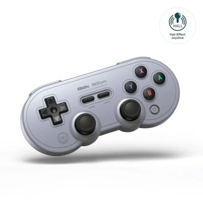 Immagine di 8BitDo SN30 Pro Bluetooth Controller, Hall Effect Joystick Update, Compatible with Switch, PC, macOS, Android, Steam Deck &amp; Raspberry Pi (G Classic)
