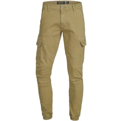 Immagine di Indicode Uomini August Cargo Pants Pantaloni in Cotone con 6 Tasche Amber S