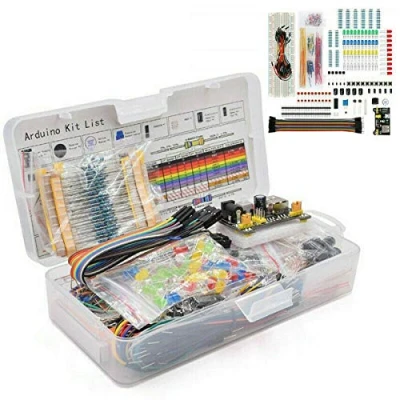 Immagine di ZHITING Starter Kit da 1 Set per Componenti Elettronici Transistor Resistenza Resistore Cicalino LED