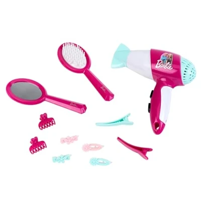 Immagine di Theo Klein 5790 Set da parrucchiera Barbie I Tanti Accessori nello Stile di Include asciugacapelli per Bambini con Funzione Aria Fredda Giocattoli dai 3 Anni in su