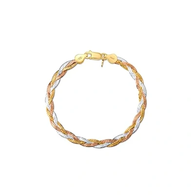 Immagine di Amberta Bracciale da donna in Argento 925/1000, maglia a specchio, 5 mm, lunghezza 19 cm, sterling, Senza pietra
