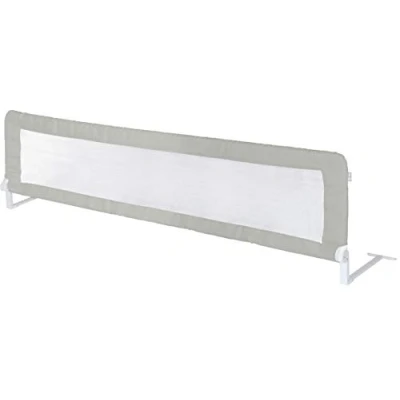 Immagine di roba Barriera Protettiva Klipp Klapp, Inclinabile e Anticaduta, Lunghezza 150 cm, Altezza 51 Telaio in Metallo, Resistente, con Tela, Grigio