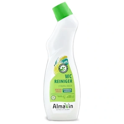 Immagine di Alm awin WC Detergente zitronig fresco, Agisce potente pietra contro urina e calcare, 4 X L