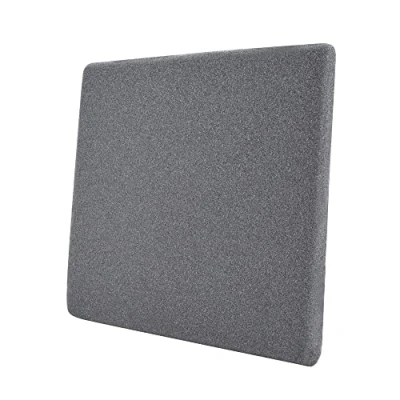 Immagine di Amazon Basics Cuscino per seduta, in memory foam, colore grigio, 37.6 x 38 3 cm, quadrato
