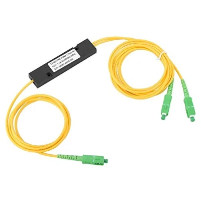 Immagine di DEWIN Splitter Ottico in Fibra monomodale SC/UPC PCL Ottica 1X2 FBT Pigtail modalità singola, per la Rete passiva