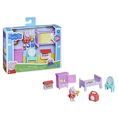 Immagine di Hasbro Peppa Pig La Cameretta di Pig, set accessori giocattolo per età prescolare, include il personaggio e 5 accessori, bambini dai 3 anni in su
