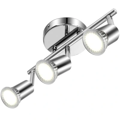 Immagine di Aigostar Faretti LED Soffitto Orientabili, Lampada da GU10, 3 Luci Lampadario Camera Letto Cucina Soggiorno 220V (Lampadine non incluse)