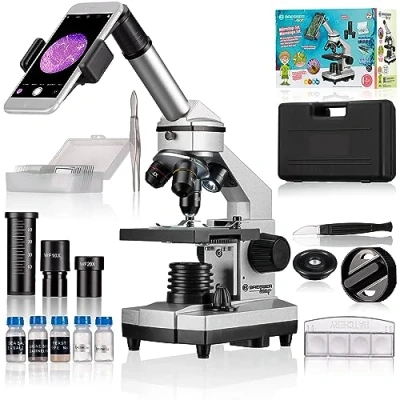 Immagine di Bresser Optik BIOLUX CA Set 40x 1024x Microscopio per bambini Monoculare 1024 x Luce riflessa, trasmessa