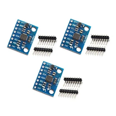 Immagine di HiLetgo 3pcs MPU 6050 MPU6050 GY 521 3 axis Accelerometer Gyroscope Module 6 DOF Sensor 16 Bit AD Converter Data Output IIC I2C for Arduino