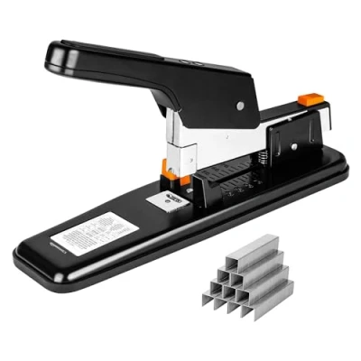Immagine di Amazon Basics Pinzatrice per uso intensivo, 90 pagine, Argento