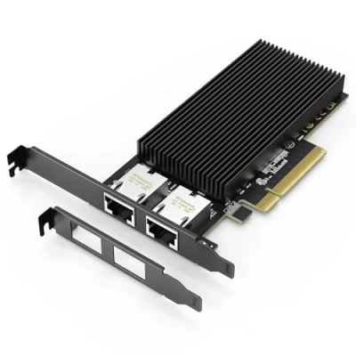 Immagine di Scheda di rete PCI E a doppia porta RJ45 10G, con controller X540, adattatore Gigaplus X540 T2 10Gb Ethernet 2 * 10Gbe NIC, supporto server Windows/Linux/ESX