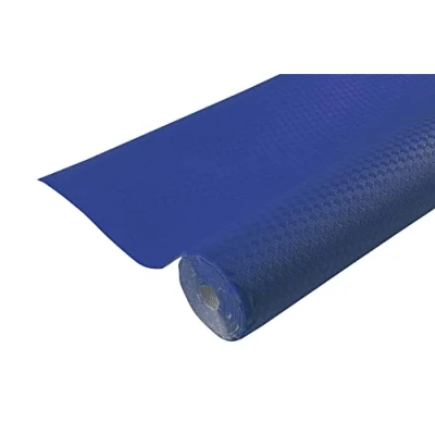 Immagine di Pro Nappe Rif 800619I Cartone da 16 tovaglie usa e getta in carta goffrata Goffratura unica, estetica profonda Rotolo 6 m di lunghezza 1,20 larghezza Colore blu navy Made