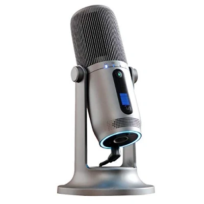 Immagine di TRITTON Microfono a condensatore professionale Halo con supporto da tavolo per giochi, video YouTube, registrazione podcast, studio, PC, laptop, tablet