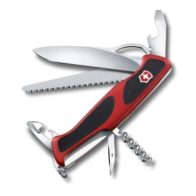 Immagine di Victorinox, Ranger 79 M Grip, Coltello Svizzero, Originale, Multiuso, Campeggio, 12 Funzioni, Lama, grande, Apriscatole, Bloccabile, Lama a una mano