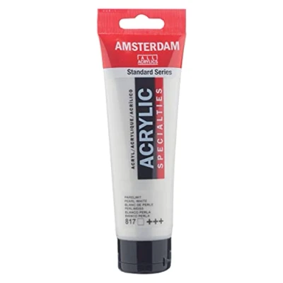 Immagine di Amsterdam ACRY.Paint PERLWHITE, perlweiß, 120 ml (Confezione da 1), unità