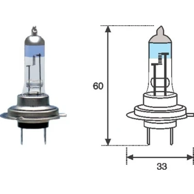 Immagine di MAGNETI MARELLI 002586100000 Lampadina, faro di profondità H7 12V 55W Px26d Alogeno VOLKSWAGEN: Polo IV Hatchback, GOLF 7, 6, BMW: 3 Touring