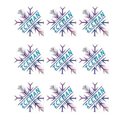 Immagine di RED DRAGON Hardcore Gerwyn Price Rainbow Snowflake V Standard 3 set per confezione (9 alette freccette in totale)