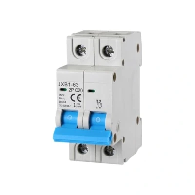 Immagine di gloca Interruttore Magnetotermico Automatico 2P 20A 220V 6KA 2 Moduli DIN C20