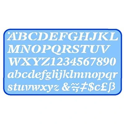 Immagine di Helix H23100, stencil lettere in corsivo, 20 mm