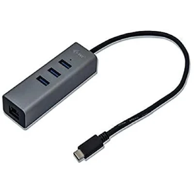 Immagine di I TEC USB C METAL 3 PORT+ETHERNET ADAPT