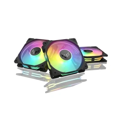 Immagine di Asus TUF GAMING TR120 FAN ARGB RE Ventola per PC case Nero (L x A P) 120 28 mm incl. Illuminazione LED