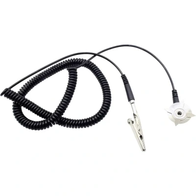 Immagine di Quadrios Cavo di messa a terra ESD 3.00 m Morsetto vite, Connettore pressione 10 mm, Spina, coccodrillo