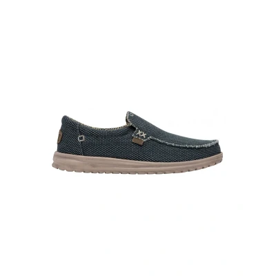 Immagine di Hey Dude Mikka Braided 40124 4NL DEEP Scarpe senza lacci, Uomo, Taglia: 43, Blu pelle e finta