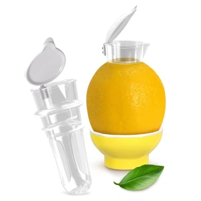 Immagine di spremiagrumi Patent Safti I L&#039;originale beccuccio per limoni, arance, ecc. Più facile di qualsiasi o (giallo)