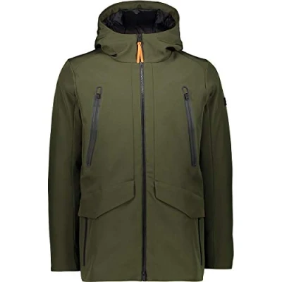 Immagine di CMP Giacca in softshell da uomo con cappuccio fisso , Oil Green, 52