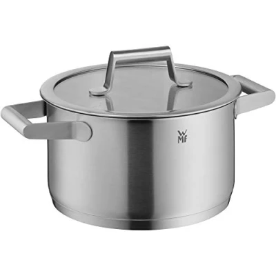 Immagine di WMF Comfort Line Kochtopf Induktion Fleischtopf 20cm Hoch Pentola a induzione 3,3 l, Coperchio in Vetro, Acciaio Inox Cromargan Opaco, Scalata, Non Rivestita, 18/10 opacizzato
