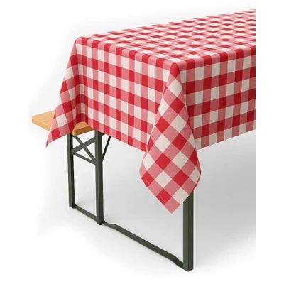 Immagine di texpot Tovaglia in stile rustico, 20 mm, a quadretti, 100% cotone (130 x 130 cm)