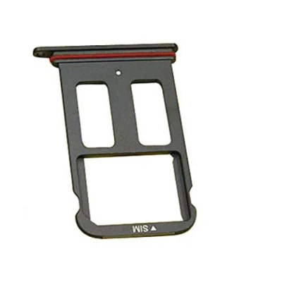 Immagine di Compatibile con HUAWEI MATE 10 PRO BLA L09 (Single Sim) ALLOGGIO SUPPORTO ADATTATORE SLOT SLITTA PORTA CARD SIM TRAY CARRELLO SCHEDA VASSOIO + MICRO (NERO/BLACK)