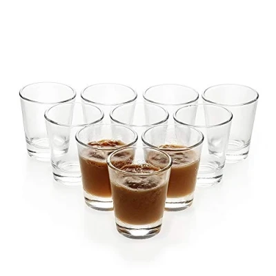 Immagine di BCnmviku Set di bicchierini da liquore, 5 cl/50 ml, lavabili in lavastoviglie, per Vodka Tequila (10)