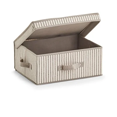 Immagine di Zeller 14645 Scatola portaoggetti con coperchio, in tessuto non tessuto, colore: Beige