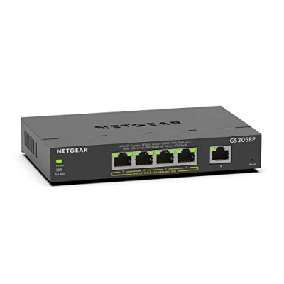 Immagine di Netgear Plus Switch 5 port 10/100/1000 GS305EP 100PES