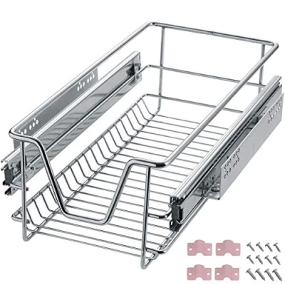 Immagine di TecTake 800306 Cassetti da Cucina con ripiano telescopiche Disponibili in Diverse Misure e Quantità (1x per 30 cm No. 402014)