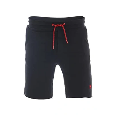 Immagine di riverso RIVMax Pantaloncini corti da uomo, in cotone, colore nero, rosso, blu, grigio, rosa, verde, S, M, L, XL, 2XL, 3XL, 4XL, 5XL, nero e S