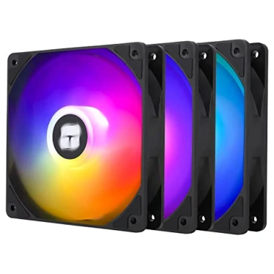 Immagine di Thermalright TL C12C S X3 Ventola per CPU ARGB da 120 mm, 4 pin PWM Silent Computer con cuscinetto FDB incluso, fino a 1500 RPM (3 pezzi)