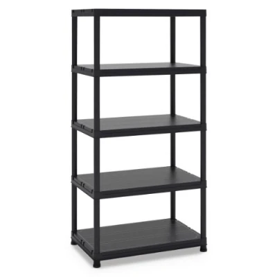 Immagine di Toomax scaffale a 5 ripiani, Universal 96 colore nero, in plastica, dimensioni di 90x60x180h cm.