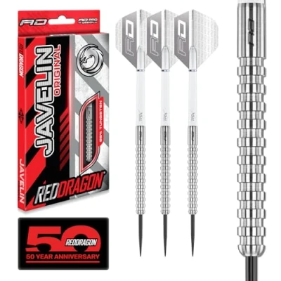 Immagine di RED DRAGON Javelin: 24g Freccette Tungsteno con Punta Acciacio, Voli e Aste