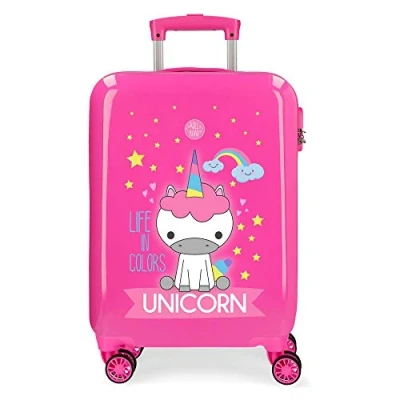Immagine di ROLL ROAD Little Me, Valigia Baita Rigida 55cm Unisex Child, Fucsia (Fuchsia), 38x55x20 cms