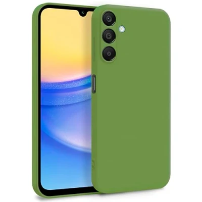 Immagine di MyGadget Cover per Samsung Galaxy A15 5G Custodia in Silicone Morbido a Doppio Strato Case con Protezione Fotocamera &amp; Fodera Interna Antigraffio Verde