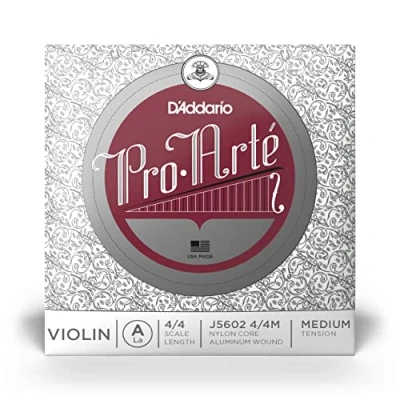 Immagine di Corda singola LA D&#039;Addario Pro Arte per violino, scala 4/4, tensione media