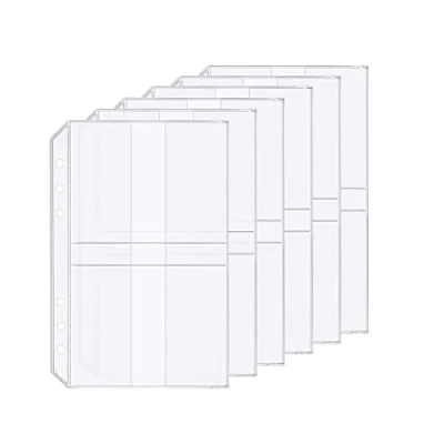 Immagine di 6 Pack A5 Ffori in Plastica Porta Biglietti da Visita Impermeabile per l&#039;organizzatore Personale (Name Card Holder, A5)