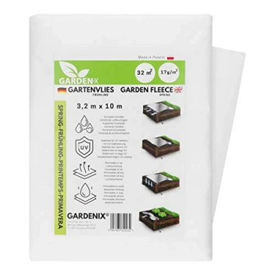 Immagine di GARDENIX® 32 m² Primaverili in Tessuto Non Tessuto, Telo antigelo per Piante, di Alta qualità, opertura Flessibile Piante da Giardino e Verdure (3,2m x 10m)