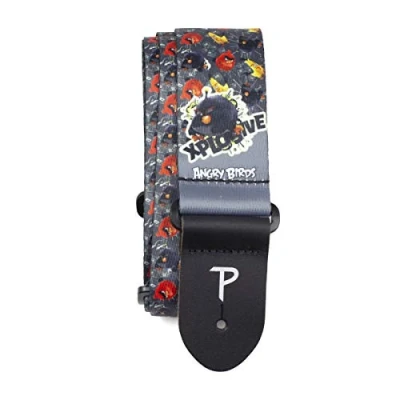 Immagine di Perri&#039;s Leathers Angry Birds Guitar Strap (Official Licensing) 2 Polyester Webbing, Adjustable Length 39&quot; 58&quot; Long, LPCP 8187
